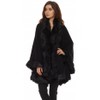 Cashmere Pashmina Group Coat Fur Cape Faux Fur Ruana blanket