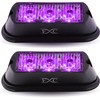 FXC (2PCS 3-LED Strobe Light Purple Waterproof Emergency Beacon Flash