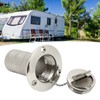 Marine Boat Deck Filler with Keyless Cap Stainless Steel Mirror