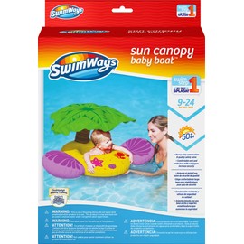 SwimWays Sun Canopy Baby Boat - Island