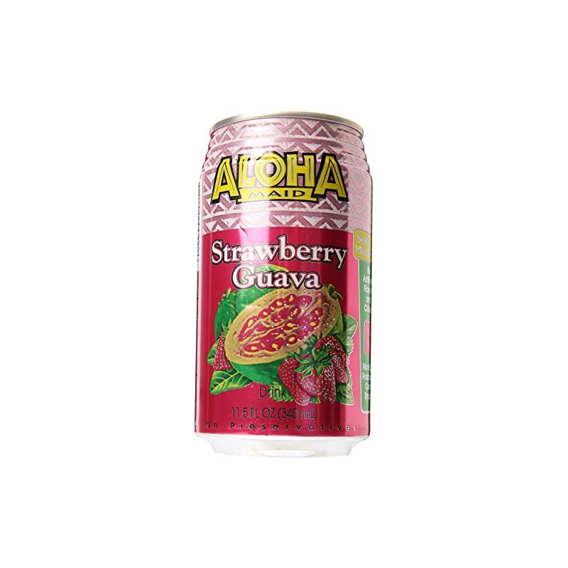 Aloha Maid Strawberry Guava Drink, 11.5 ounces (Pack of 12)