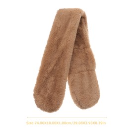 Baluue 3pcs Plush Winter Scarf Warm Neck Warmer for Soft and Cozy Scarves for Boys for Outdoor Activities Holiday Photo Shoots