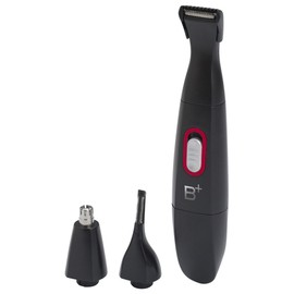 ヒーローグリーン B+GEAR ビーギア ヒゲトリマー シェーバー 眉シェーバー フェイスシェーバー 鼻毛カッター グルーミング ウブ毛 ひげトリマー 髭剃り 顔そり 水洗い 髭 ヒゲ 眉毛 鼻毛 ムダ毛 メンズ 男性 電池 携帯 ブラック 黒