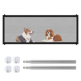 GUOYOU Stair Safety Gate Dog Stair Protection Door Safety Gate No Drilling Dog Barriers Barrier Dog Guard Dog Safety Gate Cat Gate Door 180 x 72 cm for Pets Dogs Cats