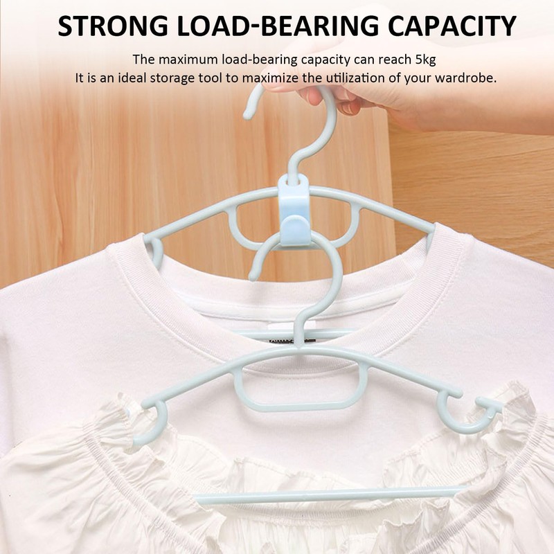 60-Piece Set Of Hanger Connection Hooks With 1 Storage Bag,