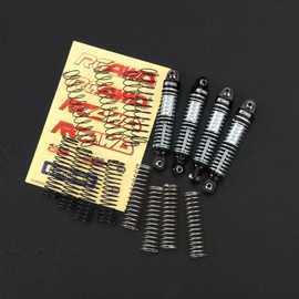 RCAWD TRX4M - Amortiguadores de 59 mm, tipo de aceite 9764 para TRX4M amortiguador delantero trasero 1/18 RC sobre orugas parte negra