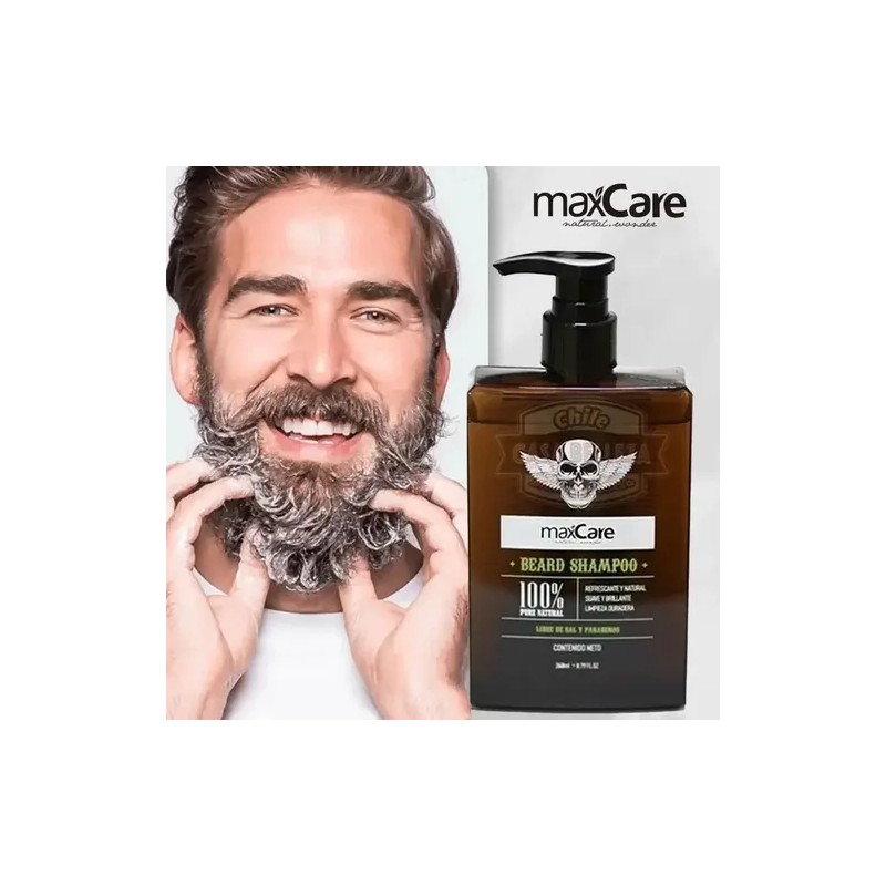 Shampoo Para Hombre Barber Barba Cabello Maxcare