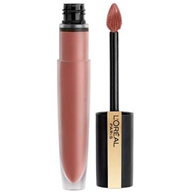 L'Oréal Paris Makeup Rouge Signature - Pinta labios de larga duración acabado mate, ultraligero, ultracómodo, color de pigmento alto, aplicador para f