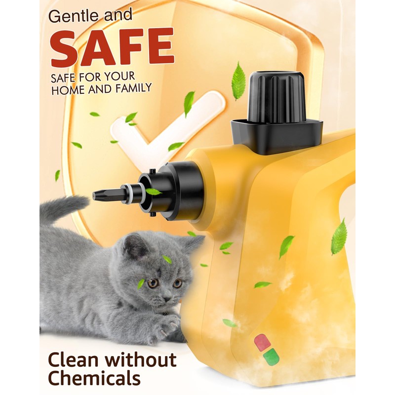 Steam Cleaner, Powerful Pressurized Handheld Steam Cleaner for Home, Multi-Surface