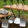 Camp Kitchen Set,6 Piece Folding Soup Spoon Travel Utensils Kit