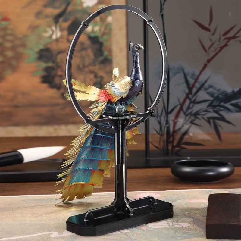 Piececool 3D Puzzles for Adults, Gorgeous Peacock 3D Metal Model