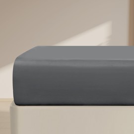 FreshCulture King Fitted Sheet Only – Premium Hotel-Quality Fitted Sheet for King Bed – Ultra Soft & Breathable Brushed Microfiber – Elegant Black Box Packaging (Dark Grey)