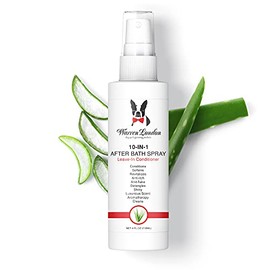 Warren London - 10-in-1 After Bath Dog Spray, Dog Leave in Conditioner and Detangler Spray, Pet Grooming Spray with Aloe Vera, Silk Amino Acids and Green Tea Extract - 16oz