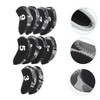 Kisangel 10pcs Golf Club Headcovers Magnetic Putter Covers Neoprene Golfing