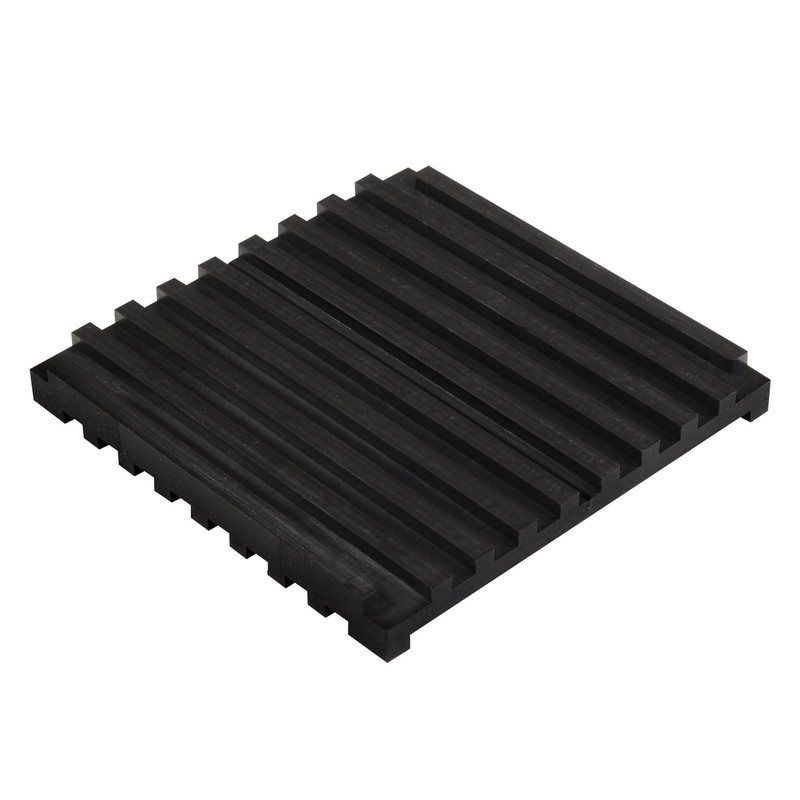 Waki Sangyo Stackable Vibration-Proof Rubber Black Thickness 10 x Width