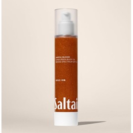 Saltair Santal Bloom Sunscreen Body Oil SPF 50 - Lightweight Gel Texture with Kukui Oil & Vitamin C – Glowing Broad Spectrum SPF 50 PA++++ - 4 fl oz