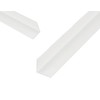 siwitec PVC Angle Profile, L Profile, Plastic, White, 20 x