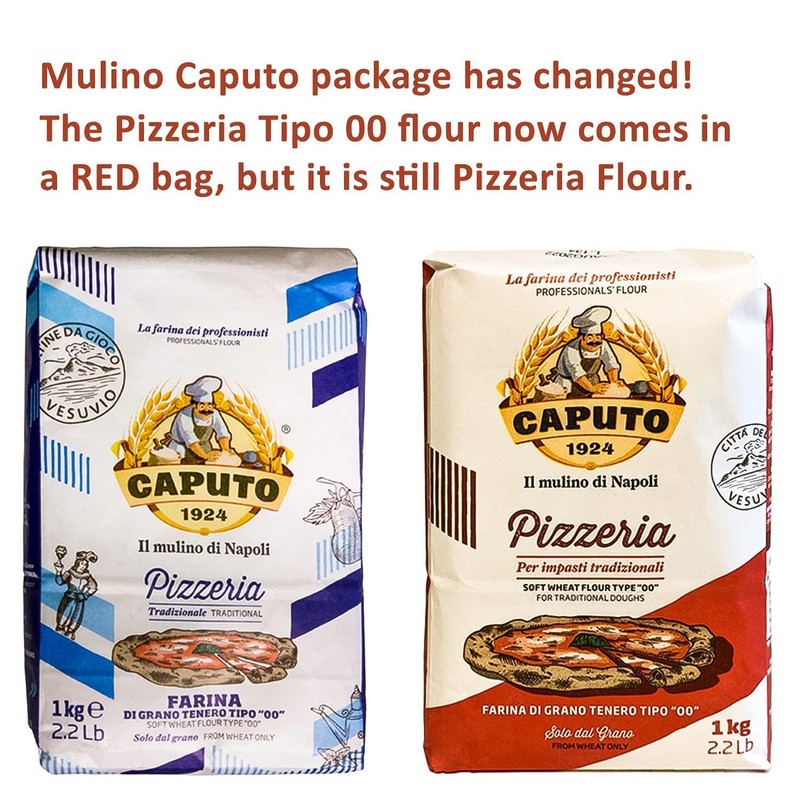 Mulino Caputo 00 Pizzeria Flour 1Kilo Bag, 140.8 Ounce, 2.2