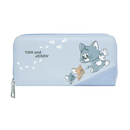 BACKYARD FAMILY Character Long Wallet Tom and Jerry Ashiya Blue
