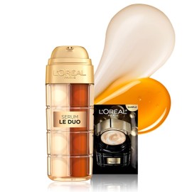 L'Oreal Paris Age Perfect Serum Le Duo, Brightening, Firming and Anti-Aging Serum for Face with Collagen Peptide, Niacinamide, Vitamin C and B3, 1 fl oz + Sample