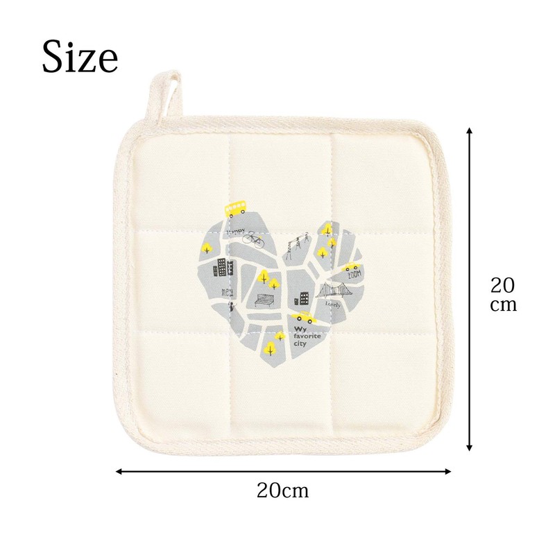 Sanbelm K67900 Trivet, City, Approx. 7.9 x 7.9 x 0.8