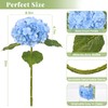 MARTINE MALL 2Pcs 21in Hydrangea Artificial Flowers, Latex Real Touch