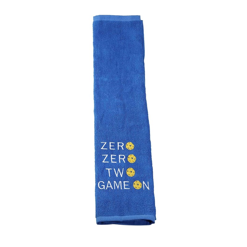 BLUPARK Embroidered Pickleball Gift Zero Zero Two Game On Towel