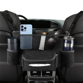 EKALA Car Organizer, Extra Large Capacity Storage, Multi-Pocket, Handbag, Black