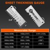 ZeeDix Wire Gauge Measuring Tool (2 Pcs) - Round Dual