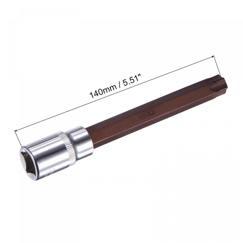 sourcing map 1/2" Square Drive x T60 Torx Bit Socket,
