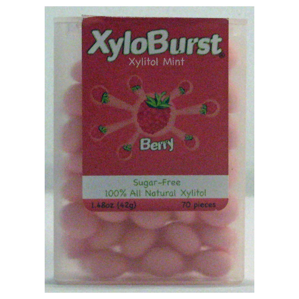 Xyloburst Mint Flip-Top Jar, Berry, 60 Count