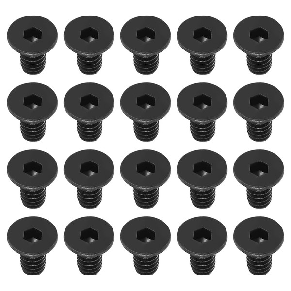 PATIKIL Hex Socket Cap Screw 1/4-20 x 1/2" Flat Head