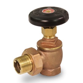 Midline Valves 6I934 Steam Radiator Valve; Air Vent Temperature Control; 1/2 in. FIP x Male Union; Brass