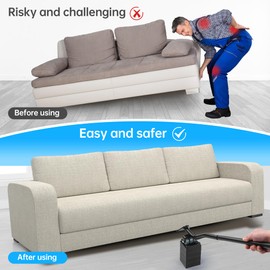 Furniture Lifter Tool, Appliance Lifter, Save 80% Effort, Lift Up to 800 Pounds Heavy Items, Furniture Lifter Jack for Heavy Furniture Appliance, Safely and Easily Lifting Furniture and Appliances
