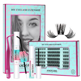 Lashes Extension Set 144PCS Wimpernverlängerung Set 8-16MIX Wimpern Extensions Set C curl Wimpern Bindung und Siegel und Pinzette Wimpernextension Set(8-16mix)