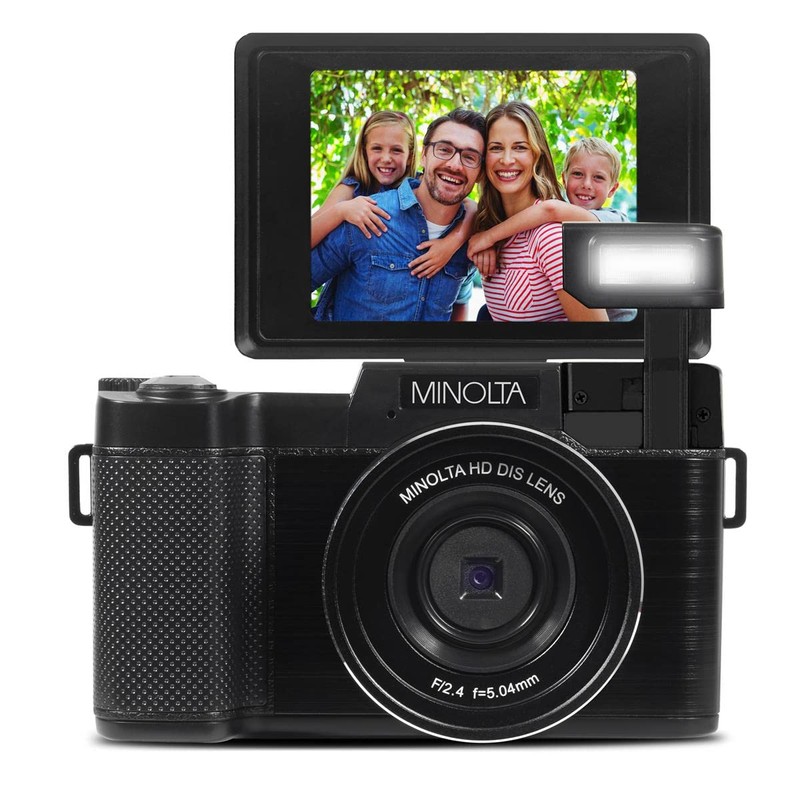 Minolta 30MP Digital Camera – 2.7K Ultra HD Video, 3-inch