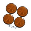 ACROPIX M6x1.0 Orange Plastic Universal Motorcycle Bicycle Round Screw Mount