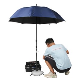 mucol HVAC Umbrella With Magnetic Base Kit Can Stay Cool and Dry When Doing Outside Work,The HVAC Shade Umbrella With Base(60" BLUE)