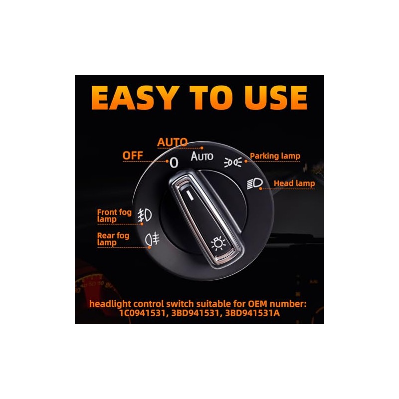 Automatic Headlight Switch, Light Sensor Module Headlight Button Module with