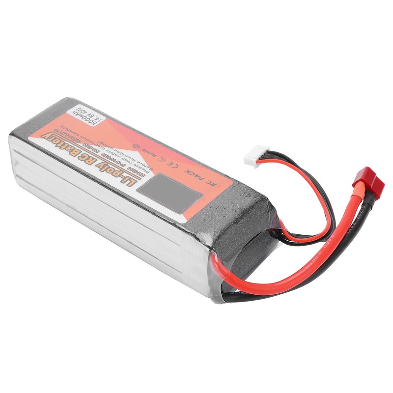 14.8V 5000mAh 40C Lipo Battery T Plug 4S Rechargeable Battery