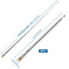 VooGenzek 2 PCS 100cm 7 Section Replacement Telescopic Aerial Antenna,