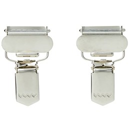 Prym 405205 ST 25 mm silberfarbig Combi Clips, Silber, 2 Stück