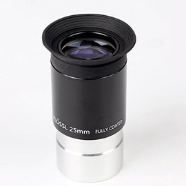 1.25" 25mm Plossl Telescope Eyepiece - 4-Element Plossl Design - Threaded for Standard 1.25inch Astronomy Filters