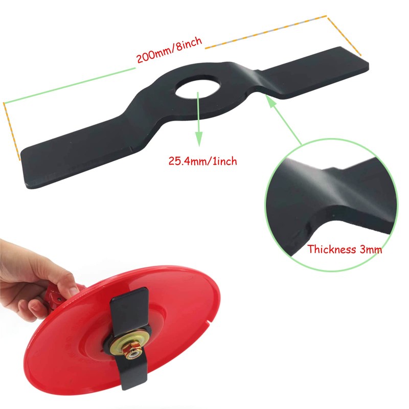 BGTOOL 8 inch Weeder Plate Trimmer Head Weed Eater 25.4mm