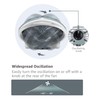 LUDGER 12" Rechargeable Fan with LED Lights (EL-8212F), Portable, Long