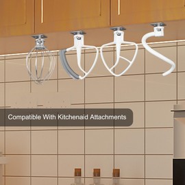 XSGXS Stand Mixer Attachment Holders Compatible with Kitchenaid Mixer Attachments Accessories,Stainless Steel Hook(4 Pack)