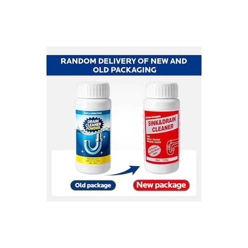 Powerful Drain Cleaner Powder - Clog Remover for Home Plumbing