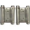 Pair of 4" Stainless Steel Cafe Saloon Door Swing Self