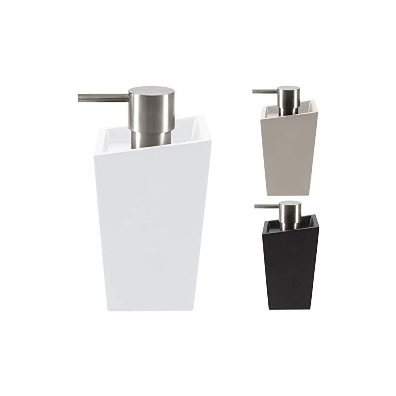 Spirella Collection Yoshi Liquid Soap Dispenser, 8.1 x 8.1 x