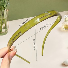 6 Pack No Pressure Headbands for Glasses Wearers - Flexible Non-Slip Hairbands, Matte Plastic with Teeth, for Women & Girls, Comfortable No Pressure, Ideal for Daily Use, Makeup & More